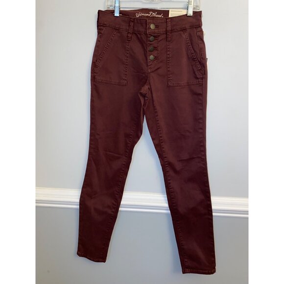 Universal Thread Women's Mid-Rise Casual Fit Utility Skinny Ankle Jeans NWT 00 - Picture 1 of 13